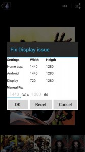Fix Display issue dialog
